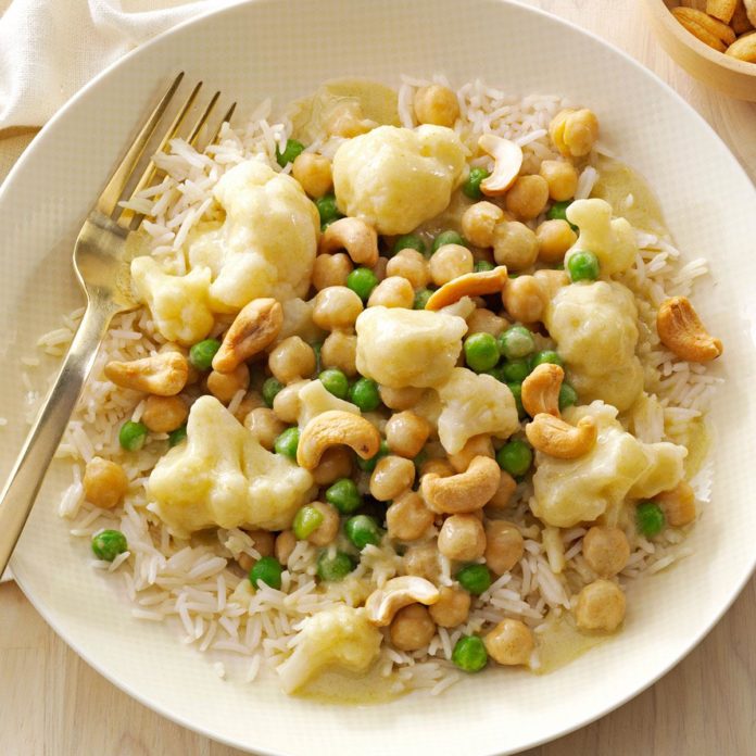 Garbanzo-Vegetable Green Curry Recipe