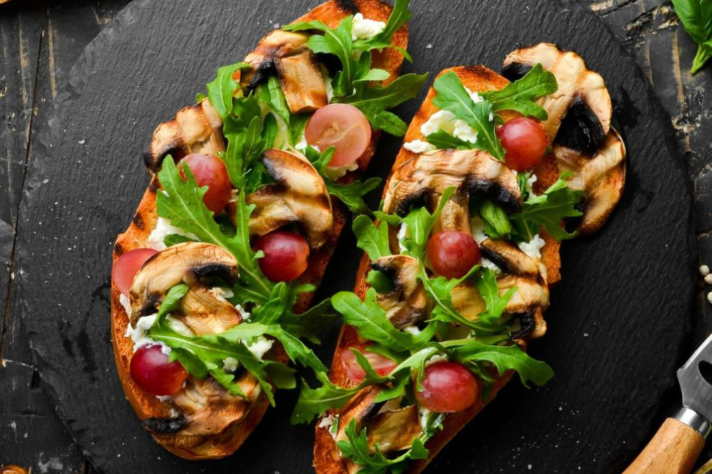 Morel (and more) Mushroom Toast with Watercress, Shallots and Chives Recipe
