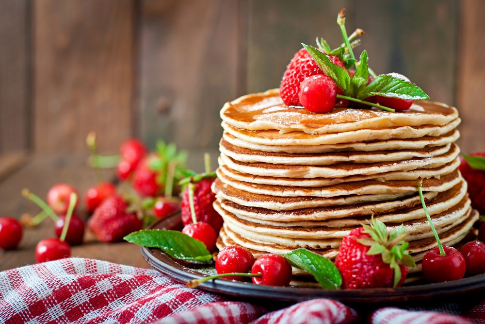 Strawberry Rhubarb Pancake Recipe