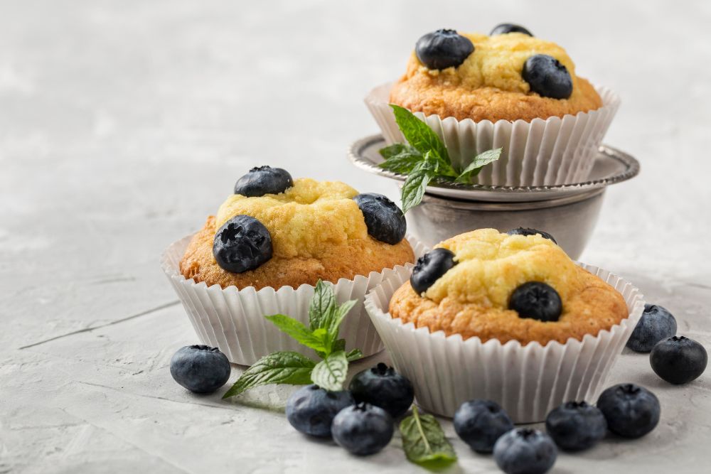 Lemon Blueberry Protein Muffin Recipe